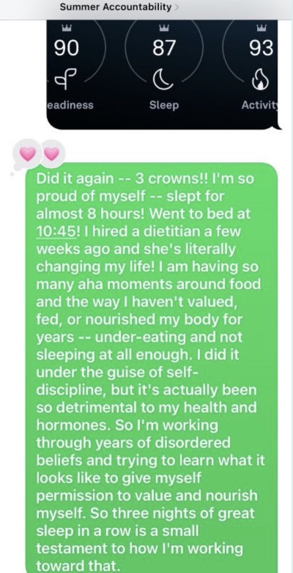 Text about Nourish